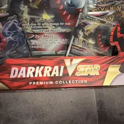 Pokemon Darkrai VSTAR Premium Collection SWSH 8 Packs 2 Foil 1 Jumbo - Image 2