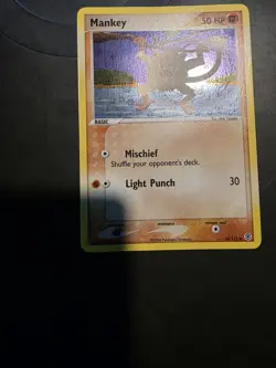 Pokemon TCG Mankey Reverse Holo Fire Red Leaf Green 38/112 - Image 2