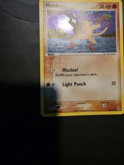 Pokemon TCG Mankey Reverse Holo Fire Red Leaf Green 38/112 - Image 3