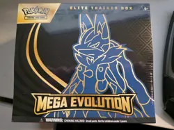 Pokemon TCG Mega Evolution 2025 Lucario ETB Elite Trainer Box Sealed - Image 1
