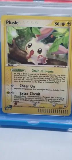 2003 PSA 8 Plusle Holo Rare #8 WOTC Pokemon TCG EX Dragon E Reader Eseries SLAB - Image 2