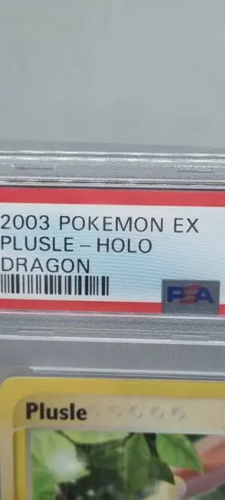 2003 PSA 8 Plusle Holo Rare #8 WOTC Pokemon TCG EX Dragon E Reader Eseries SLAB - Image 3