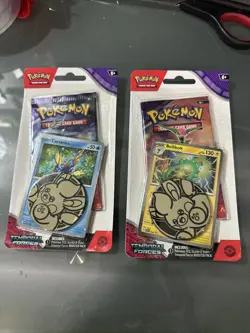 Pokemon Temporal Forces Checklane Blister Set of 2 Packs Bellibolt / Carvanha 820650853319 - Image 1