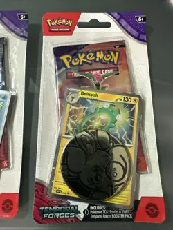 Pokemon Temporal Forces Checklane Blister Set of 2 Packs Bellibolt / Carvanha 820650853319 - Image 3