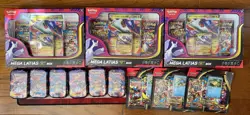 Sealed LOT Pokemon MEGA EVOLUTIONS Mega Latias EX Box Mini Tin 3 Pack Blister - Image 4