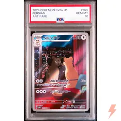 PSA 10 Persian AR 075/064 SV6a Night Wanderer - Pokemon Card Japanese 2024 - Image 1