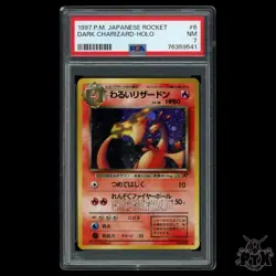 Dark Charizard Holo #6 PSA 7 Japanese Team Rocket Pokemon 1997 - Image 1
