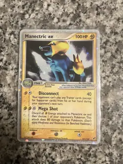 Manectric EX 101/107 Deoxys Holo Ultra Rare Pokemon Card 2005 Vintage - Image 1