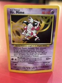 Mr. Mime 6/64 Rare Holo Jungle 1999 No Symbol Pokemon TCG - Image 1