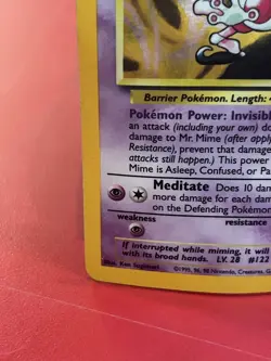 Mr. Mime 6/64 Rare Holo Jungle 1999 No Symbol Pokemon TCG - Image 5