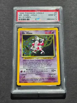 Pokemon PSA 10 JUNGLE SET MR. MIME 6/64 - NO SYMBOL ERROR - GEM MINT - Image 1