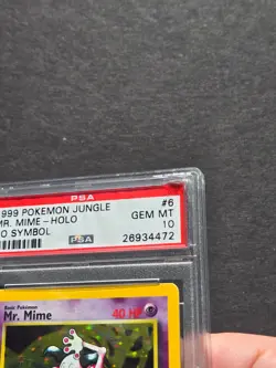 Pokemon PSA 10 JUNGLE SET MR. MIME 6/64 - NO SYMBOL ERROR - GEM MINT - Image 3
