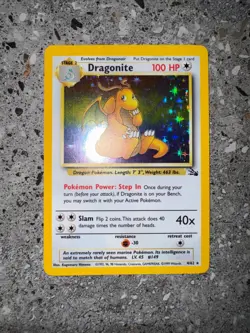 Pokemon TCG Cards Dragonite 4/62 Fossil Holo Rare - Image 3