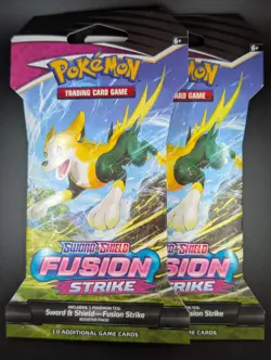 Fusion Strike Sleeved Booster Packs x2 [BRAND NEW & SEALED] Pokemon TCG - Image 1