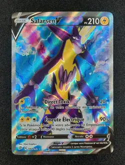 Carte Pokemon : Salarsen V Full Art 2020 Clash Des Rebelles 182/192 Exc+ 🇲🇫 - Image 1