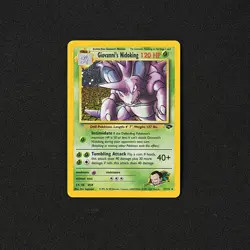 2000 Pokemon Gym Challenge Giovanni's Nidoking 7/132 Holo LP - Image 1