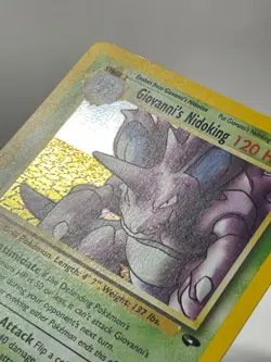 Pokemon Giovanni's Nidoking 1st Edition Gym Challenge Holo 7/132 - LP - Image 3