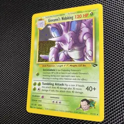 Giovanni’s Nidoking 7/132 2000 Pokemon Gym Challenge Holo Rare Lp+ - Image 3