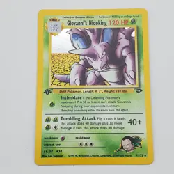 Pokemon TCG Giovanni's Nidoking Gym Challenge Holo Card 7/132 LP - Image 1