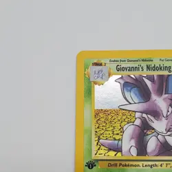 Pokemon TCG Giovanni's Nidoking Gym Challenge Holo Card 7/132 LP - Image 2