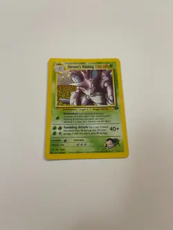 Pokemon TCG Giovanni's Nidoking Gym Challenge Holo Card 7/132 Unlimited Rare LP - Image 2