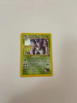 Pokemon TCG Giovanni's Nidoking Gym Challenge Holo Card 7/132 Unlimited Rare LP - Image 3
