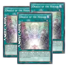 3x ORACLE OF THE HERALD (Oracolo Dell'araldo) Comune • NECH EN066 • 1Ed • Yugioh - Image 1