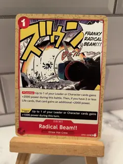 One Piece TCG Radical Beam OP01-029 UC NM English - Image 1