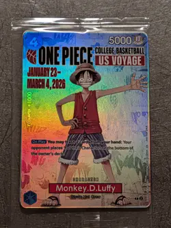 One Piece - Monkey.D.Luffy College Basketball US Voyage Card - Gonzaga - Image 1