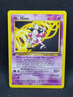Pokemon Card - 1st Edition Jungle Mr Mime 22/64 Non-Holo Rare - Near Mint - Image 2