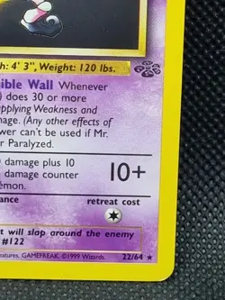 Pokemon Card - 1st Edition Jungle Mr Mime 22/64 Non-Holo Rare - Near Mint - Image 5