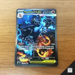 Mega Charizard X EX 125/094 Phantasmal Flames Pokemon Brazil Near Mint Card NM - Image 1