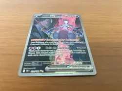 Team Rocket's Mewtwo EX 231/182 Destined Rivals Brazilian Pokemon Card Mint NM+ - Image 4