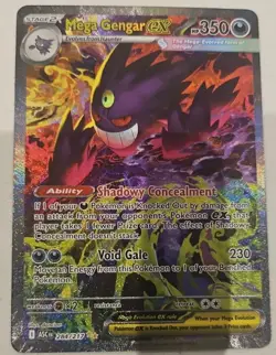 Mega Gengar EX 350HP Full Art Holo Pokemon Card – Ascended Hero’s – 284/217 - Image 1