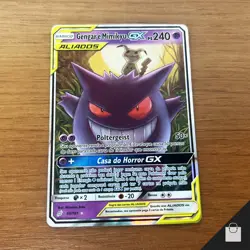 Gengar & Mimikyu GX 53/181 Sun & Moon Tag Team Up Pokemon Brazilian Card LP+/NM- - Image 1