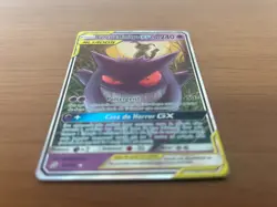 Gengar & Mimikyu GX 53/181 Sun & Moon Tag Team Up Pokemon Brazilian Card LP+/NM- - Image 4