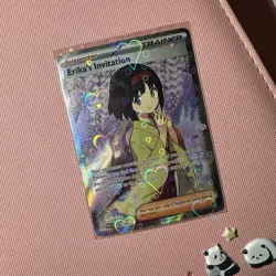 Pokemon Erika's Invitation Full Art Holo Super Rare 196/165 Sv2a Card 151 TCG - Image 1
