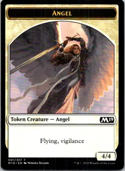 Angel Token 1 T Core Set 2019 NM MTG - Image 1