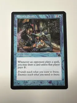 Rhystic Study Prophecy Regular Magic the Gathering MTG 45/143 LP - Image 1