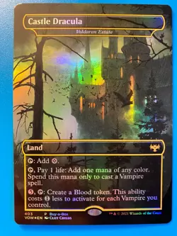 MTG 1x FOIL Castle Dracula Voldaren Estate 403 Buy A Box PROMO Magic the x1 NM - Image 1