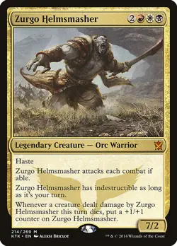 Zurgo Helmsmasher [Khans of Tarkir] Lightly Played - Image 1