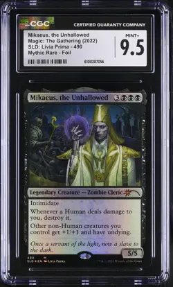MIKAEUS, THE UNHALLOWED Secret Lair Foil Mythic CGC 9.5 MTG [Nostalgium] - Image 1