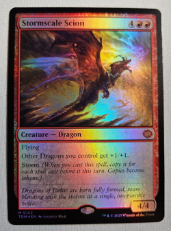 Stormscale Scion #123 Mythic Foil MTG 2025 Tarkir Dragonstorm (TDM) - Image 1