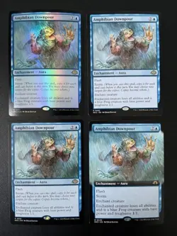 MTG- Amphibian Downpour x4 - MH3 (One is FOIL) - Image 1