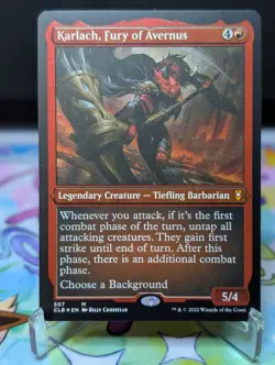 MTG Commander Legends Baldurs Gate- Karlach, Fury of Avernus 507 Foil - Image 1