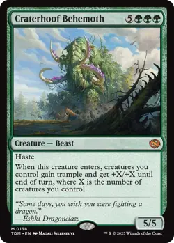 Craterhoof Behemoth NM #138 Tarkir: Dragonstorm MTG - Image 1