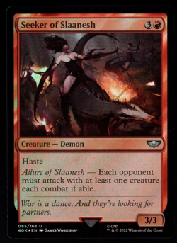 Seeker of Slaanesh 085/168 Uncommon Surge Foil Warhammer 40K MTG NM - Image 1