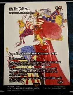 MTG Final Fantasy - Kefka Palazzo (Purphoros) - Borderless Mythic - 0014 NM - Image 1