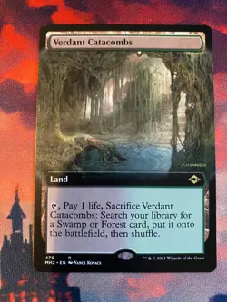 MTG Modern Horizons 2 Verdant Catacombs Extended Art - Image 1