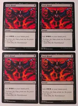 4x Dark Ritual MTG, Duel Decks: Divine Vs Demonic, LP - Image 1